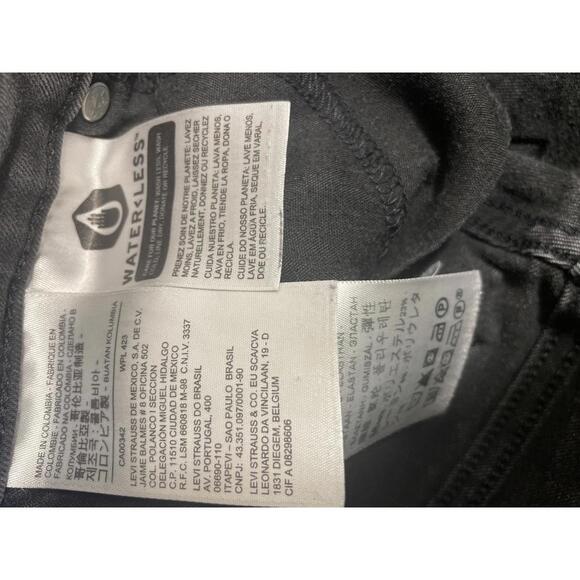 Levis Women's Jeans 711 Skinny Women's 29 Black Pants Ankle - Picture 7 of 8